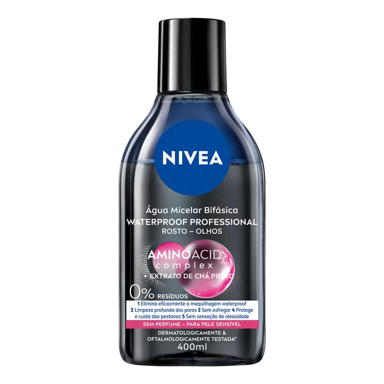 Água Micelar  Bifásica Waterproof  NIVEA
