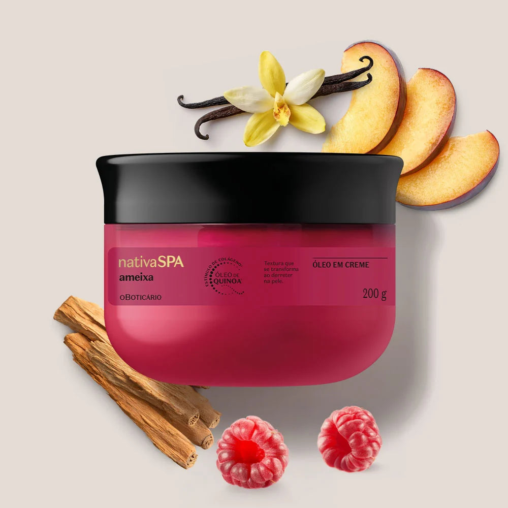 Óleo em Creme Corporal Nativa Spa Ameixa 200g
