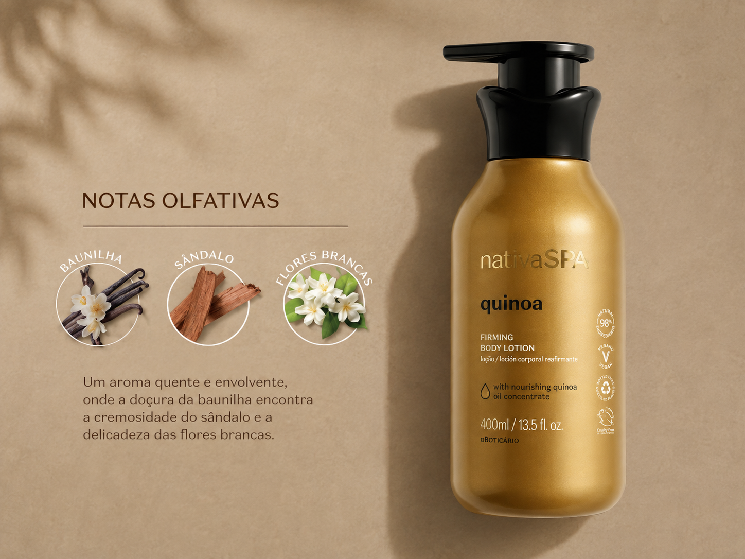 Nativa SPA Loção Hidratante Corporal Quinoa 400ml